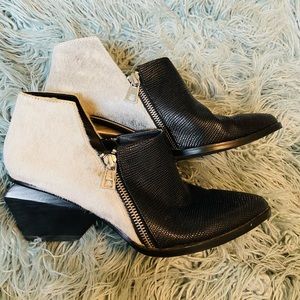 United Nude brand cow hide ankle boots leather